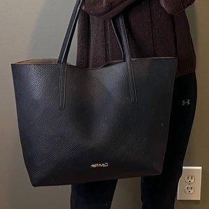Calvin Klein Big Tote Bag for Work Laptop Ipad Black Bag for Women